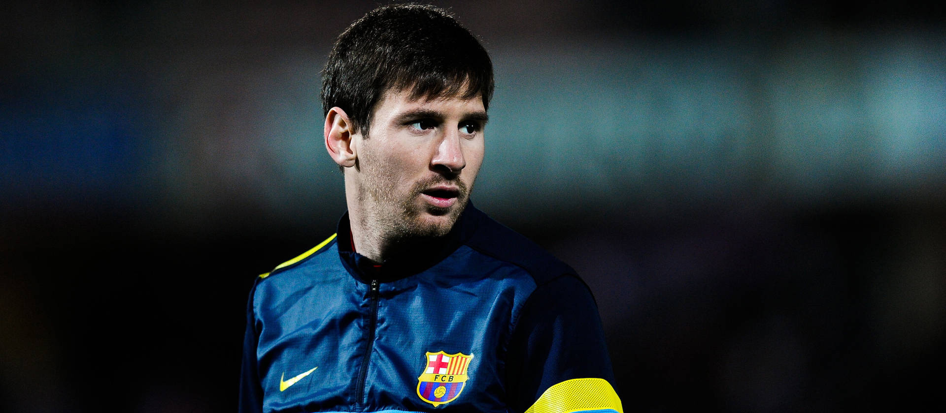Lionel Messi Mørkeblå jakke tapet Wallpaper