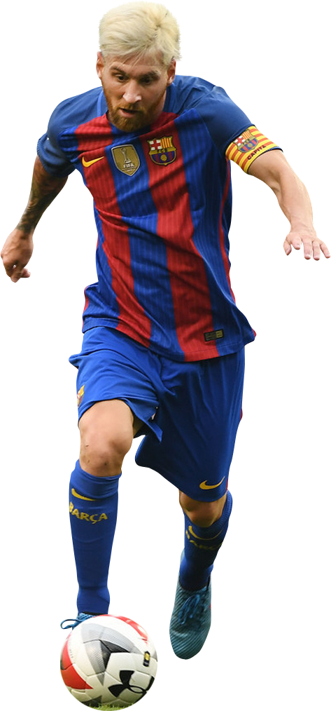 Lionel Messi F C Barcelona Action Shot PNG