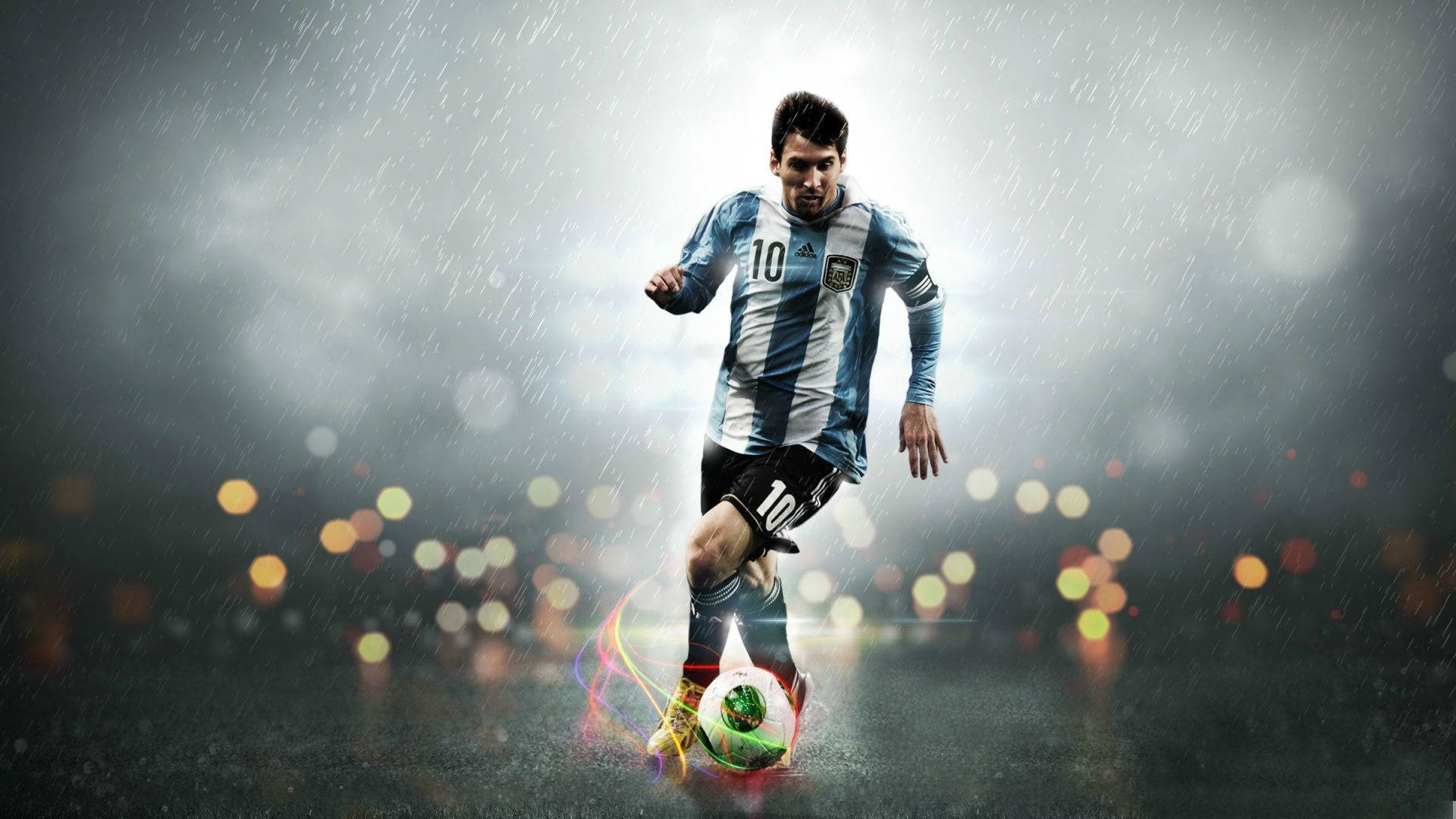 Lionel Messi Fodbold HD Tapet Wallpaper