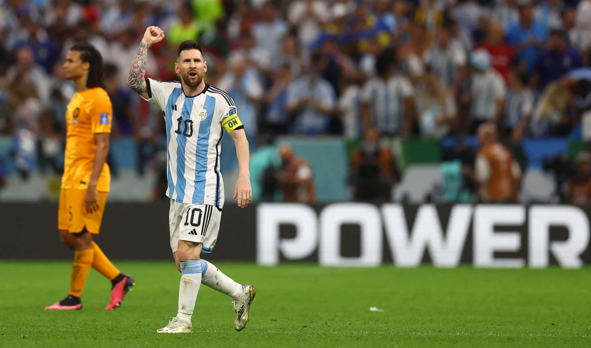 Lionel Messi - Lighting Up The World Cup Wallpaper