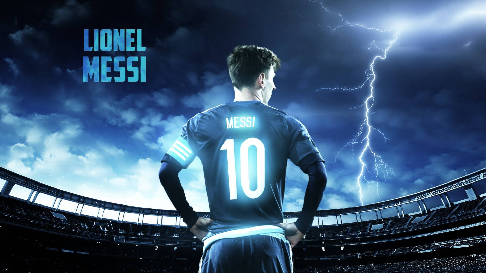 Lionel Messi, Lighting Up the Stadium Wallpaper