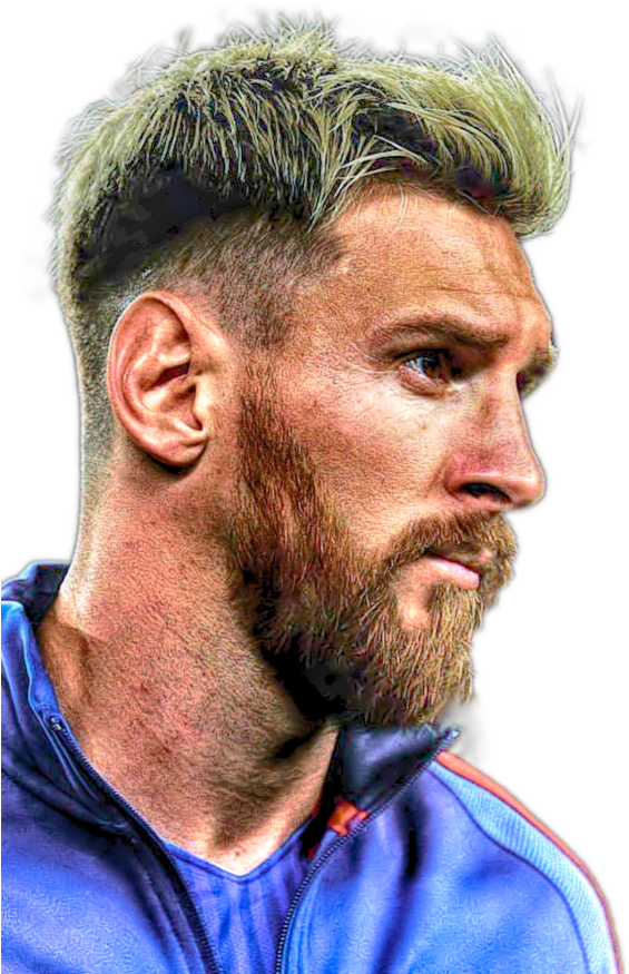 Lionel Messi Profile Portrait PNG