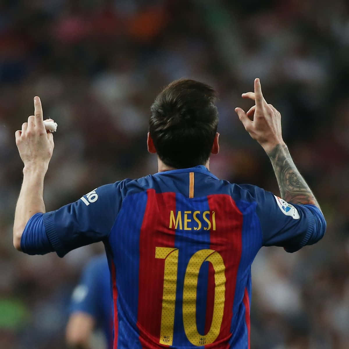"lionel Messi - Triumph In Glory" Wallpaper