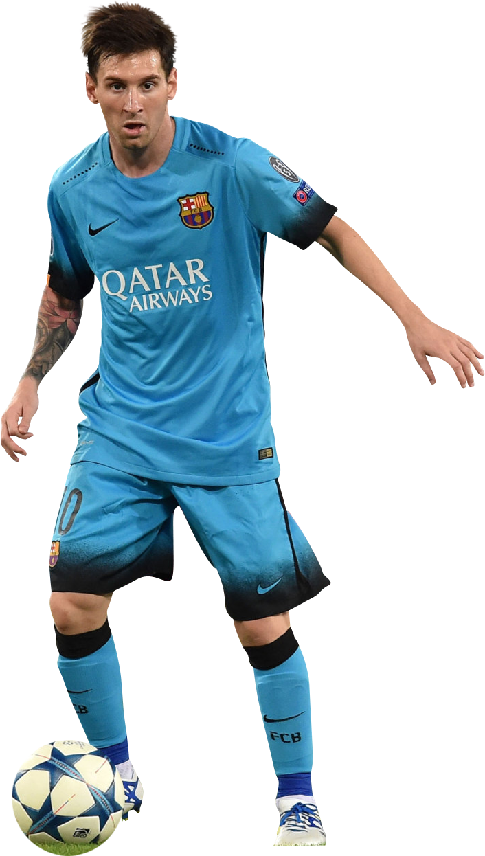 Lionel Messiin Action F C Barcelona PNG