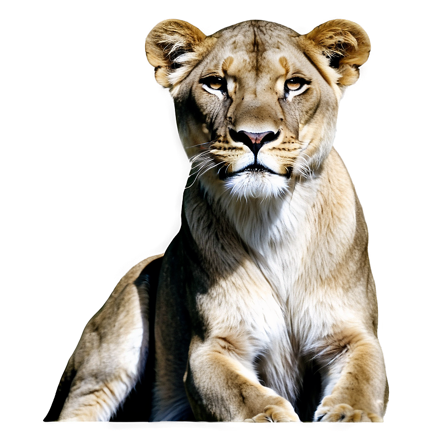 Lioness In Monochrome Png Mgx PNG