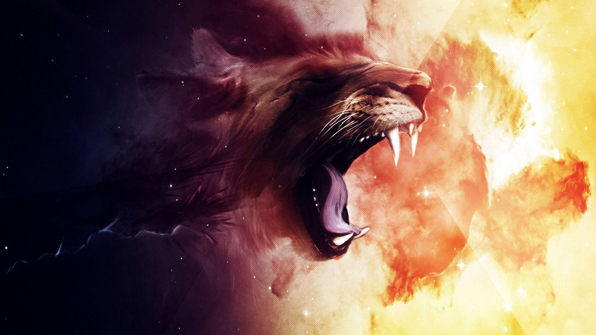 Lioness Roaring Cool Hd Wallpaper