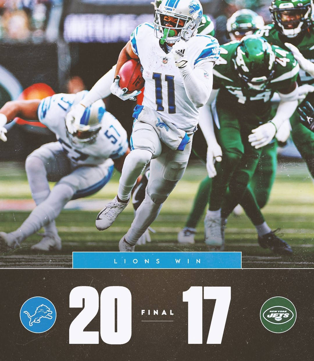 Løver Og Jets NFL Resultater Wallpaper
