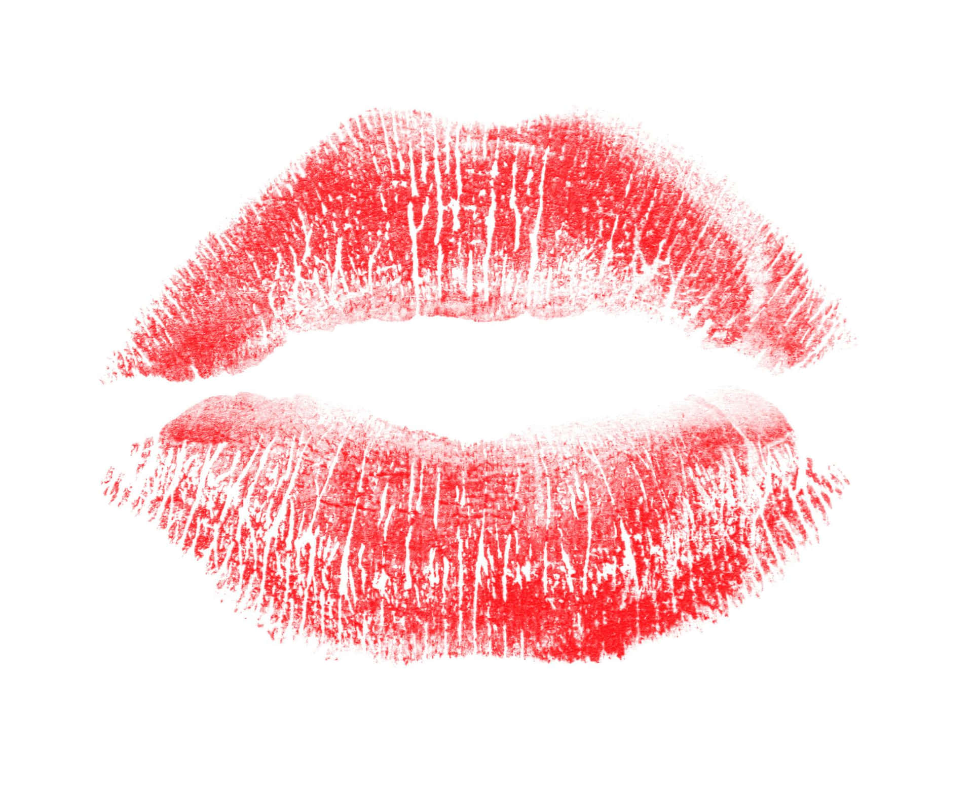 Caption: Vibrant Red Lips on Monochrome Background