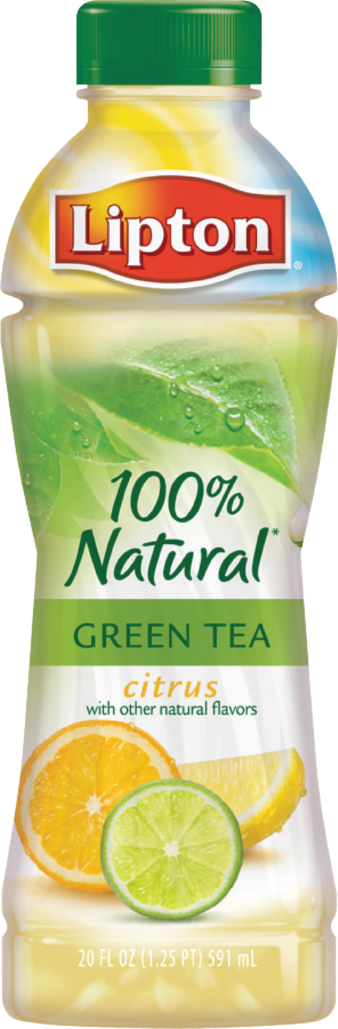 Lipton Citrus Green Tea Bottle PNG