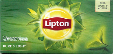 Lipton Green Tea Pure Light Packaging PNG