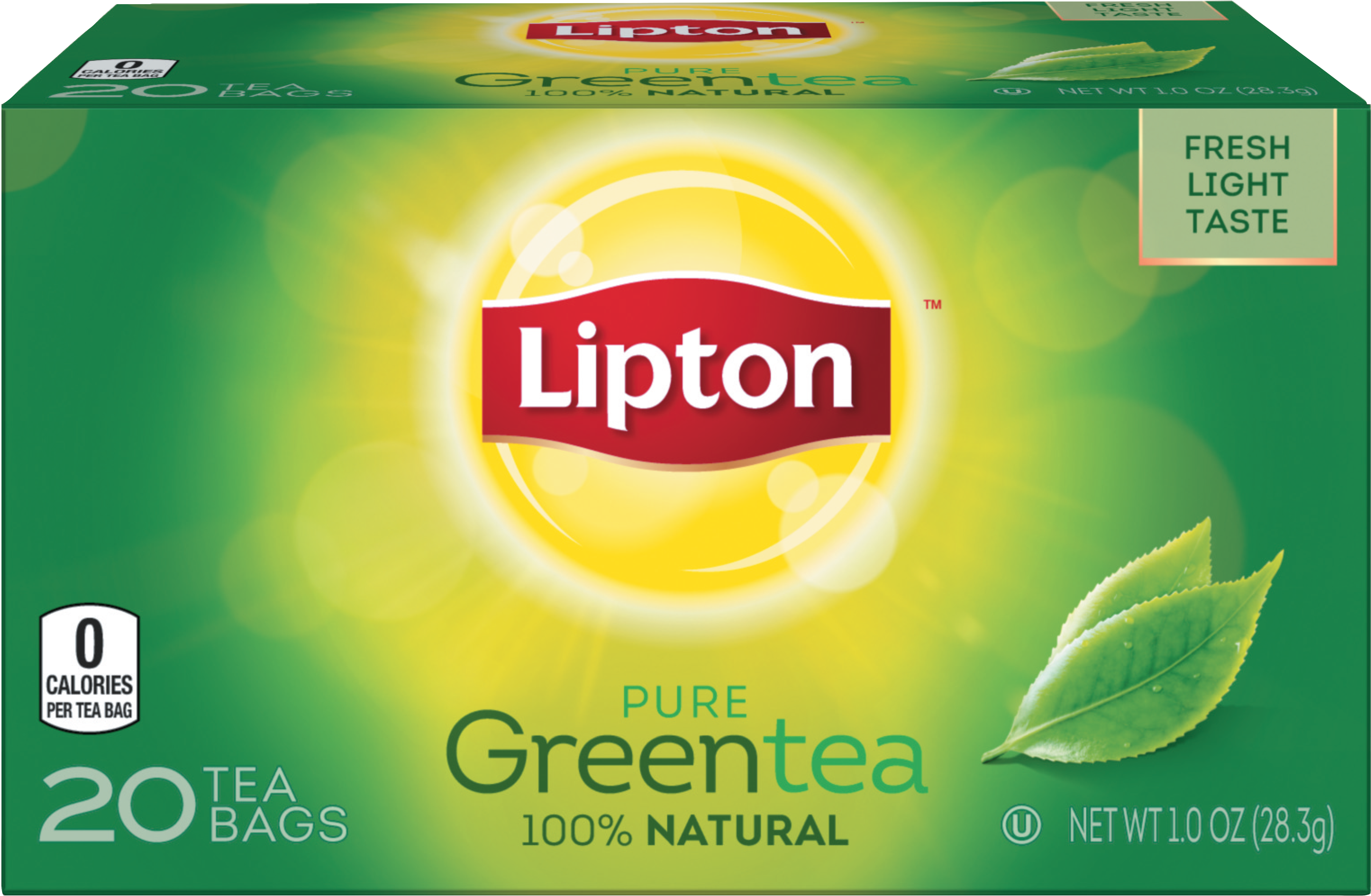 Lipton Pure Green Tea Box PNG