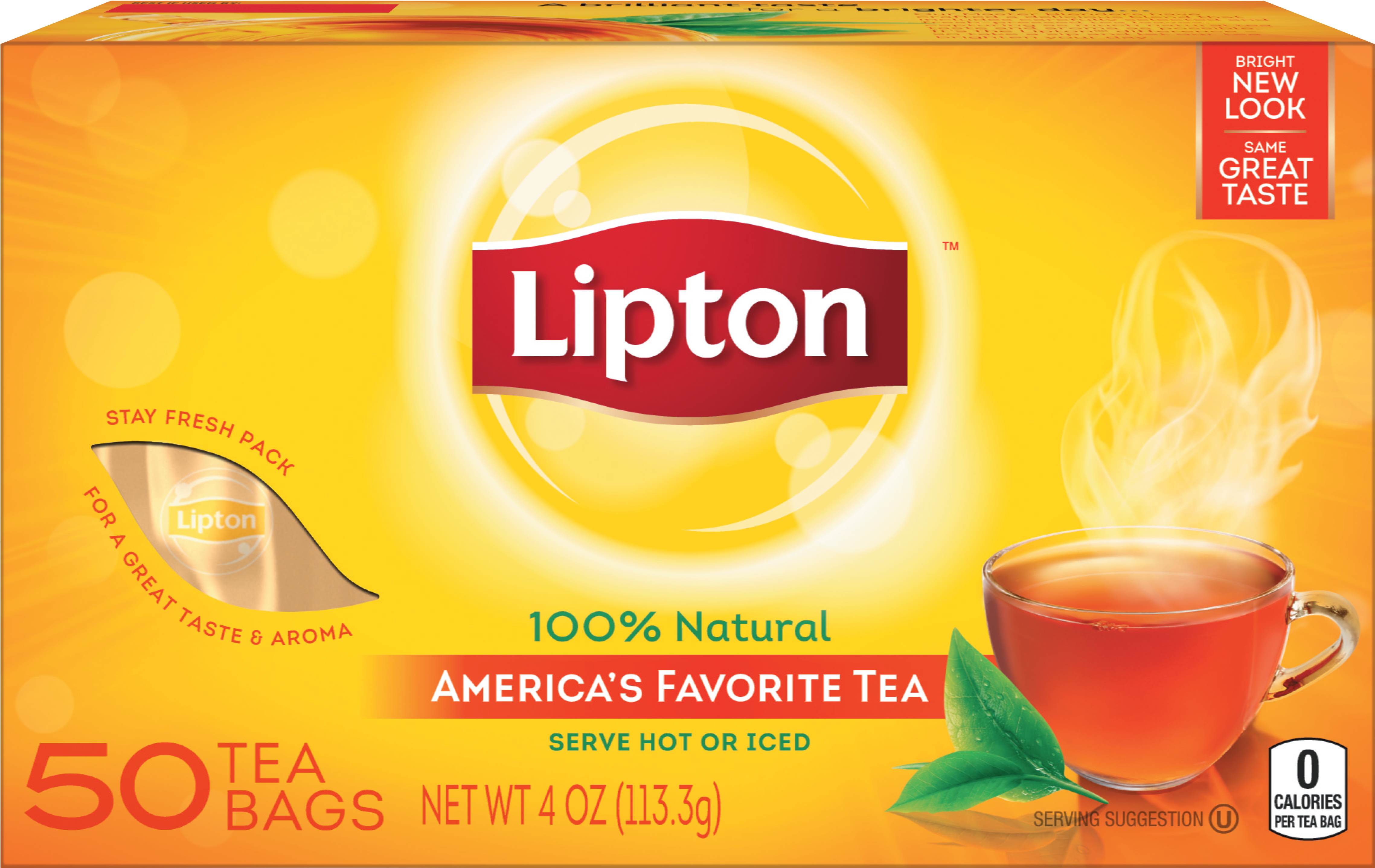 Lipton Tea Package Design PNG