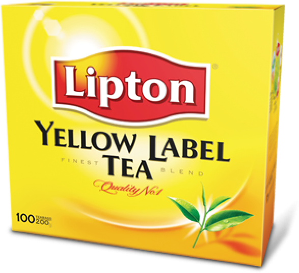 Lipton Yellow Label Tea Box PNG