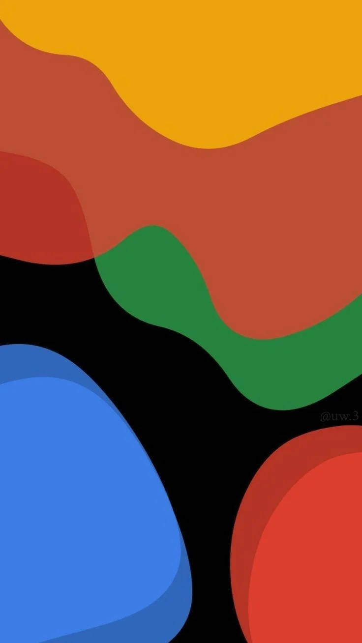 Flydende kunst Google Pixel 4a baggrundsbillede Wallpaper
