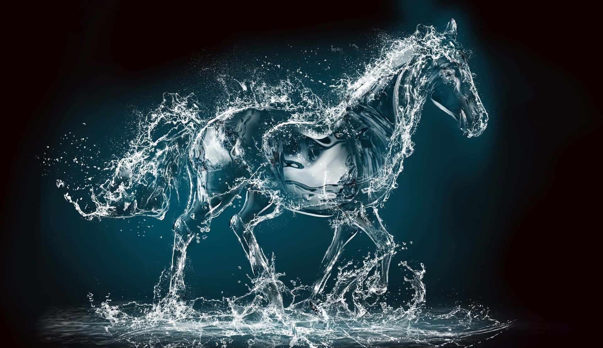 Liquid Equine Sculpture Wallpaper