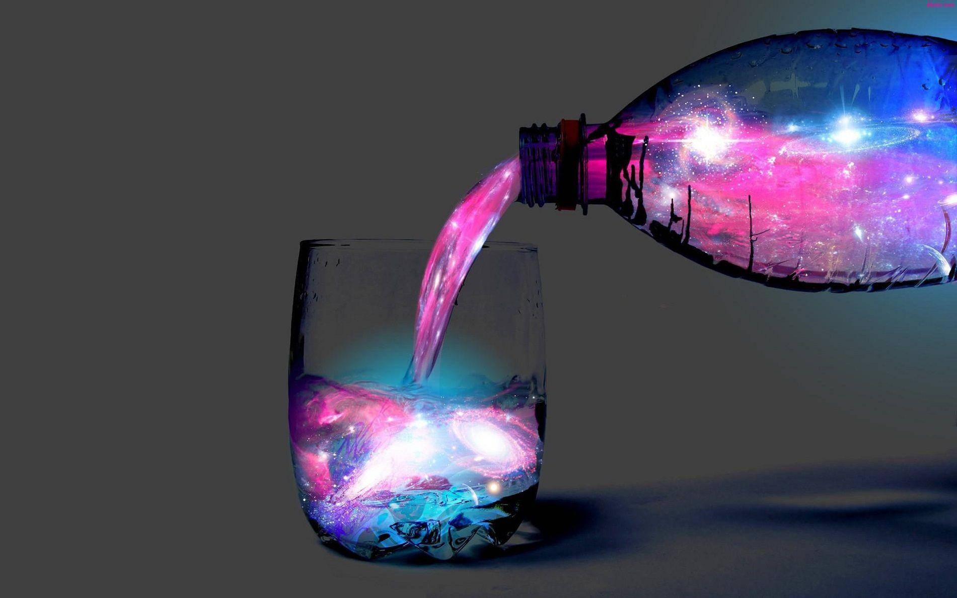 Liquid Galaxy: Kombiner dine foretrukne farver som en regnbue. Wallpaper