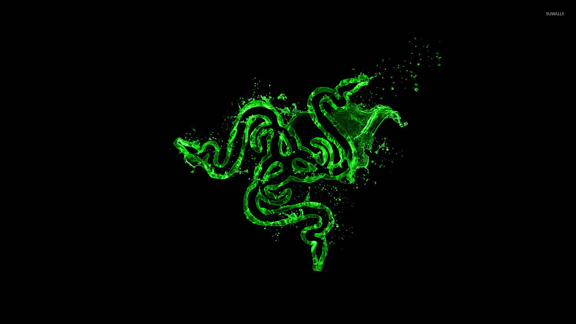 Razer Gaming Technology: Liquid Green Design Wallpaper