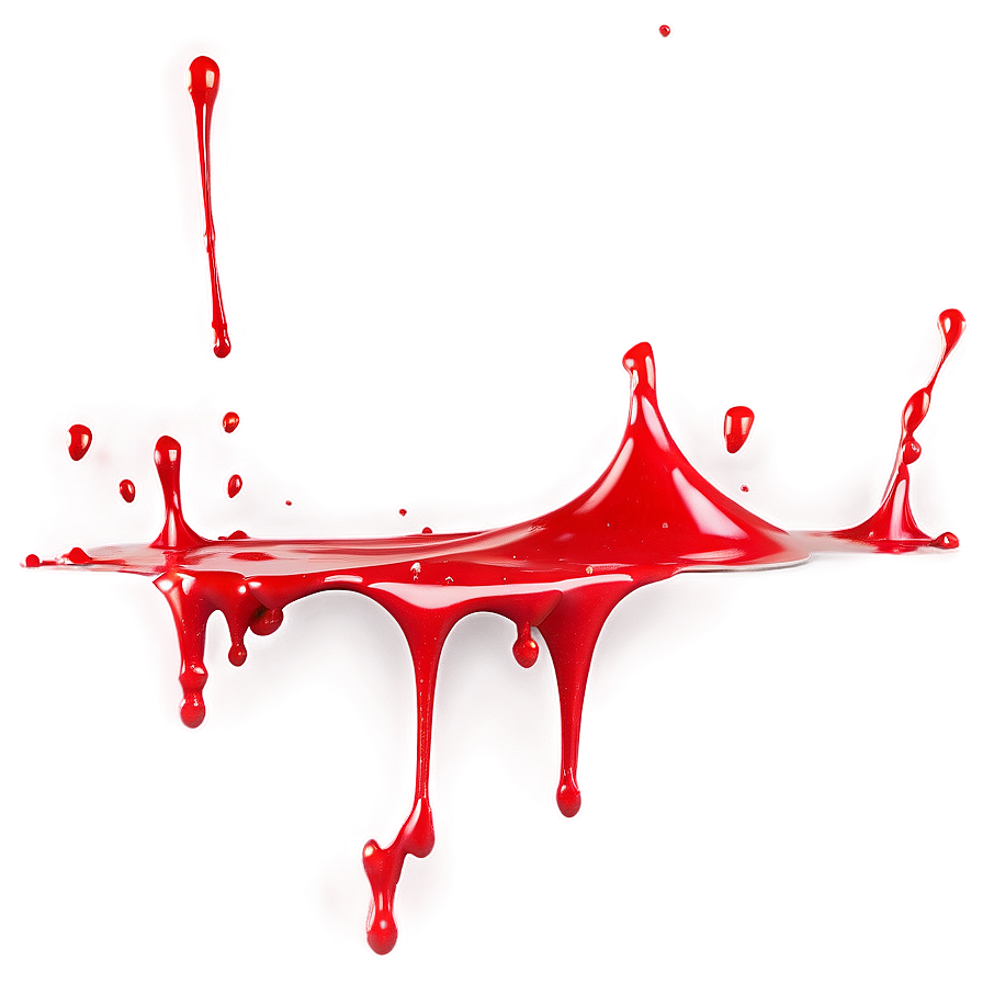 Liquid Red Splatter Png 06132024 PNG