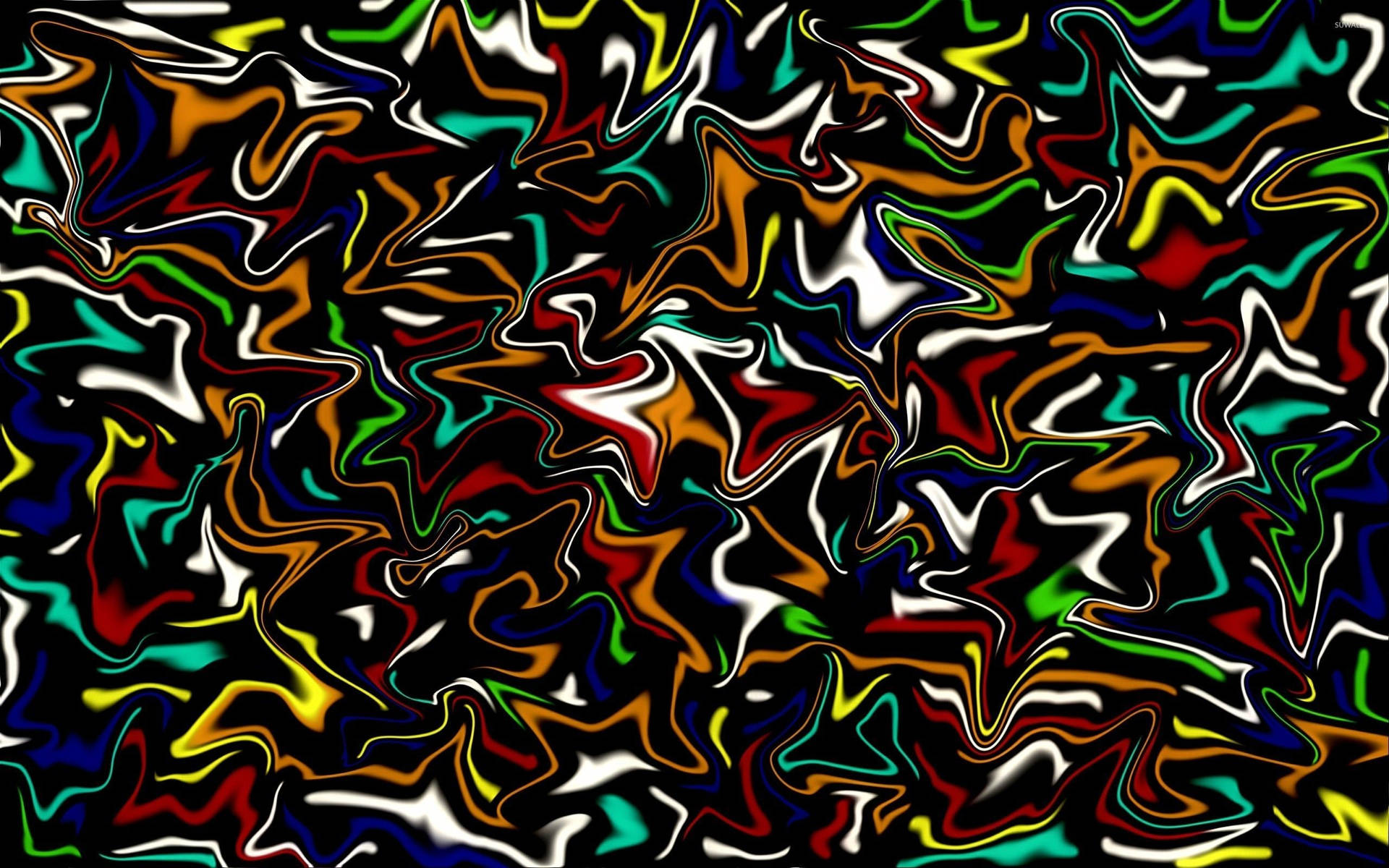 Flydende Swirl Cool Mønster Wallpaper