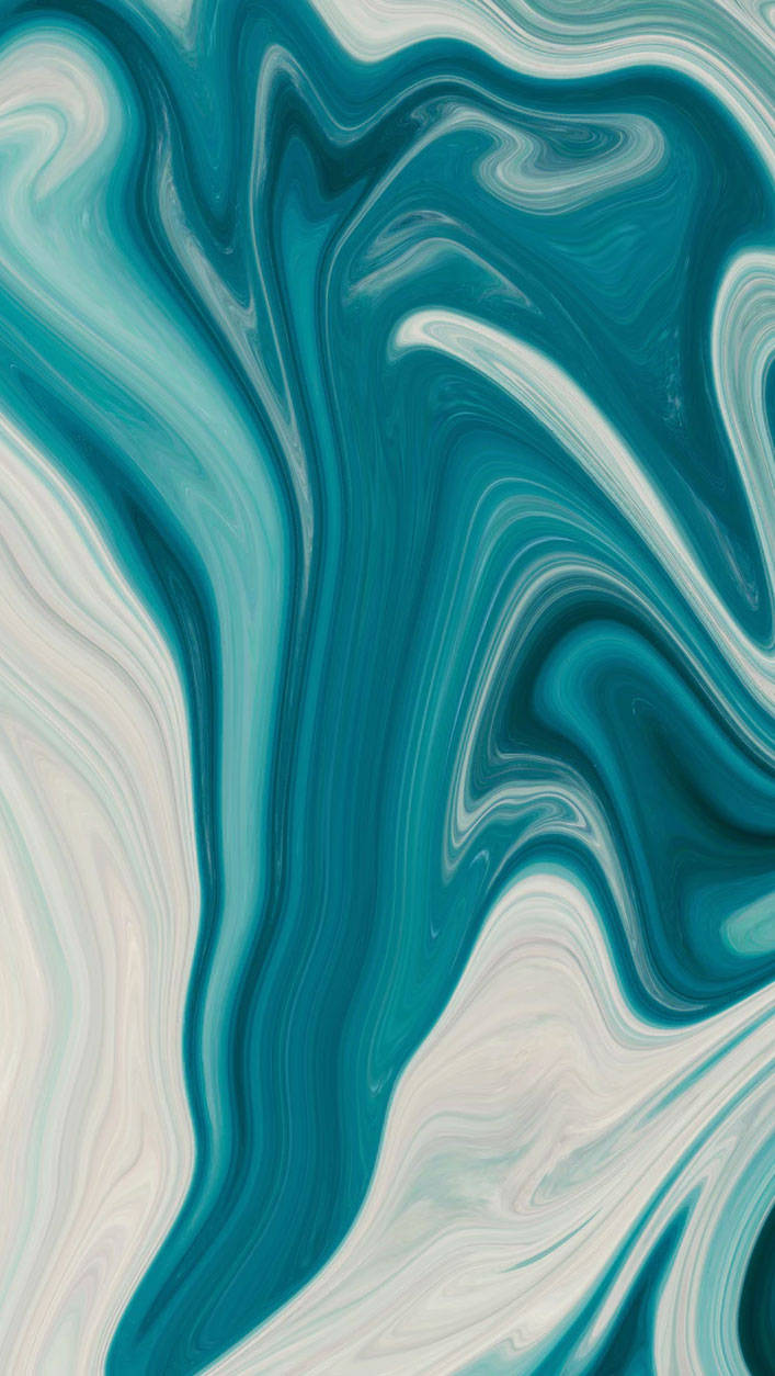 Liquid Swirl Dark Teal Iphone Wallpaper