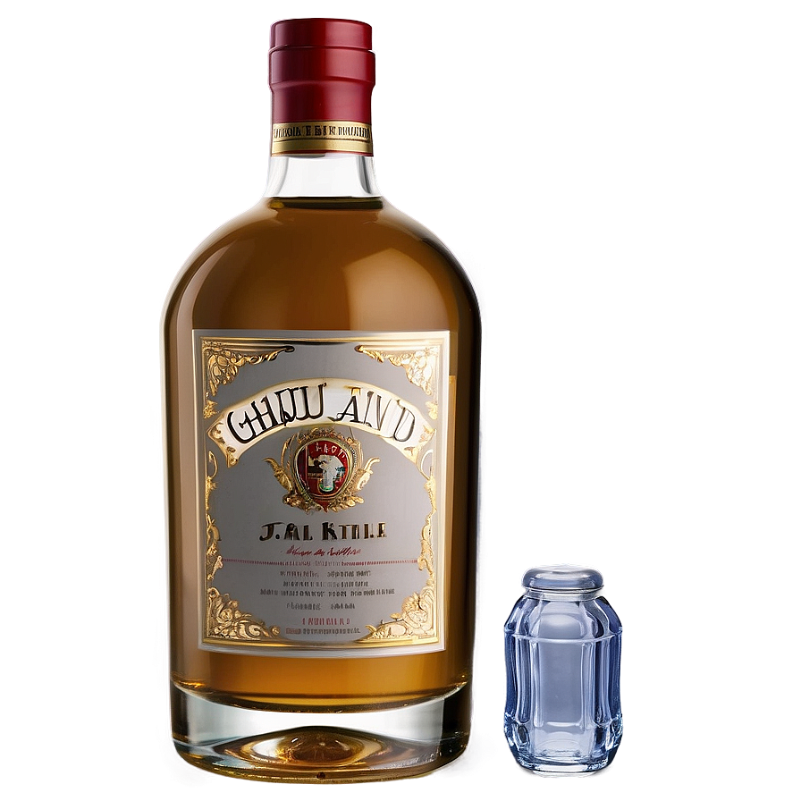 Liquor Bottle A PNG