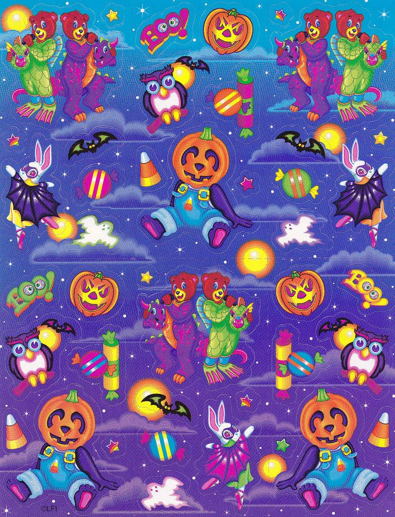 Lisa Frank Halloween Stickers Wallpaper