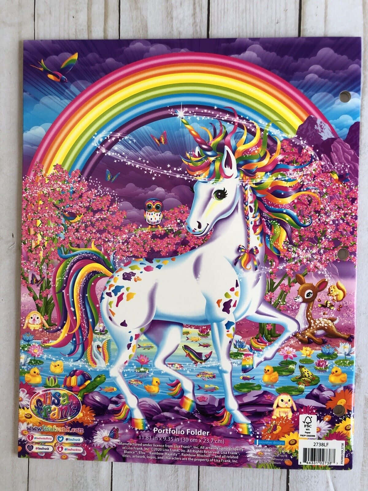 Feel the magic of Lisa Frank's Unicorns Wallpaper