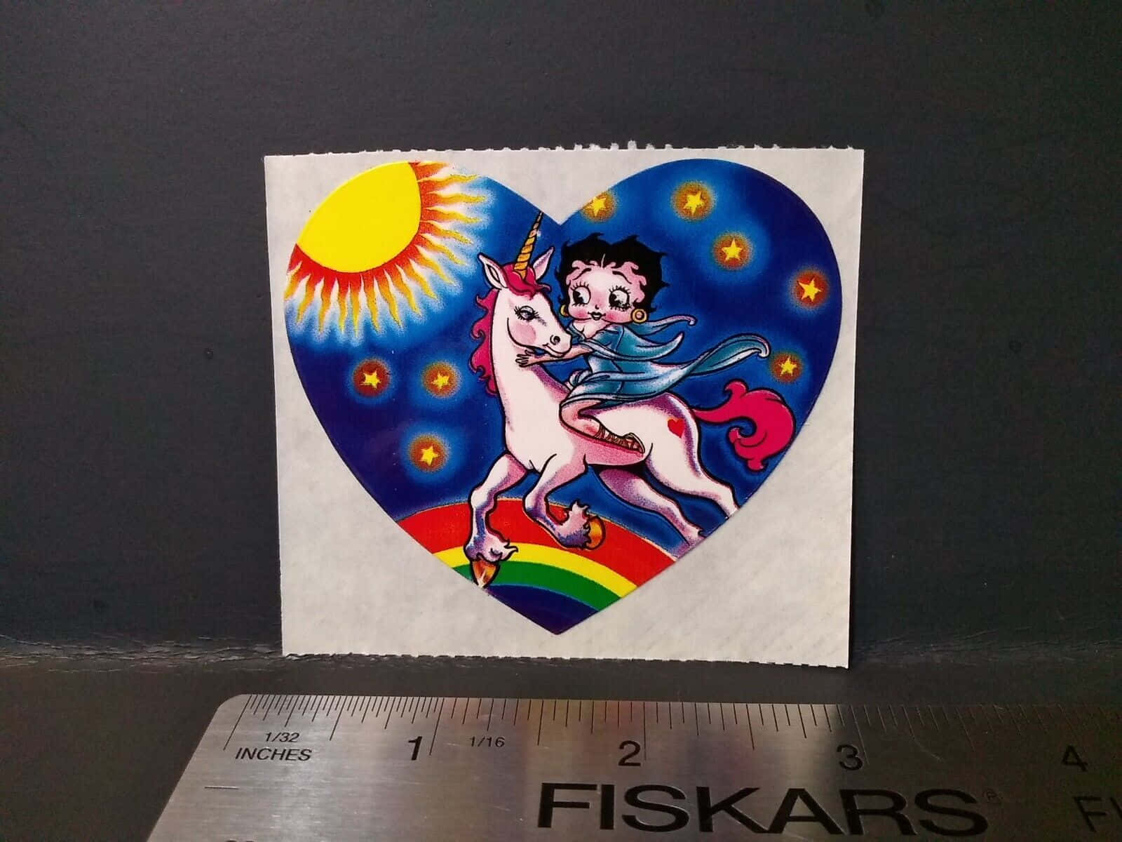 "Colorful Lisa Frank Unicorn Ready to Spread Magic" Wallpaper