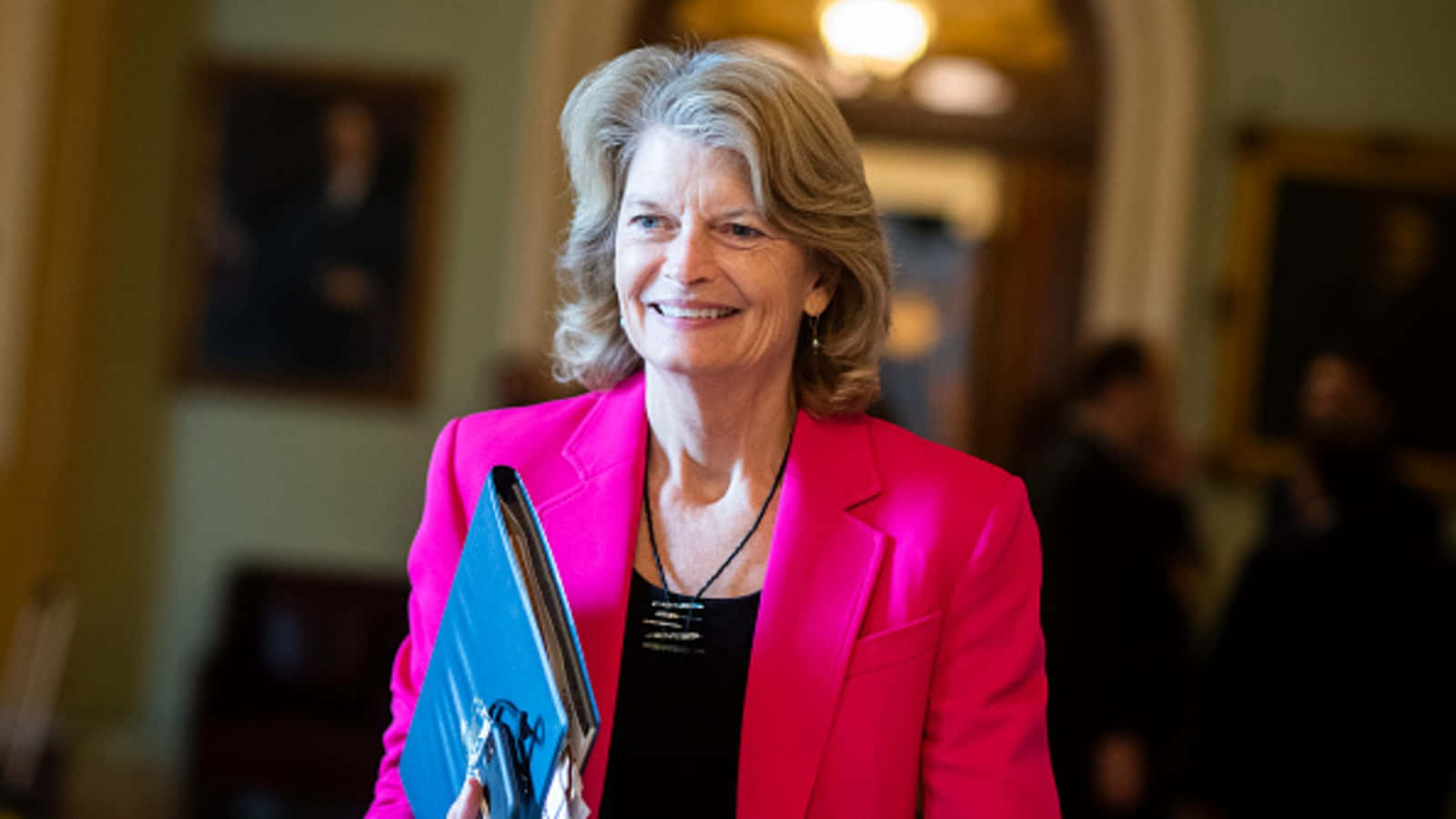 Lisa Murkowski, U.S. Senator, in a Smiling Pose Wallpaper