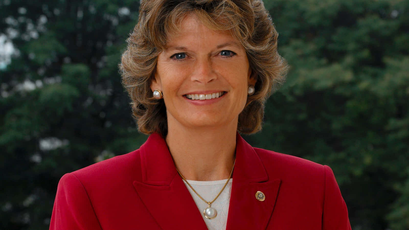 U.S. Senator Lisa Murkowski in a Smiling Pose Wallpaper