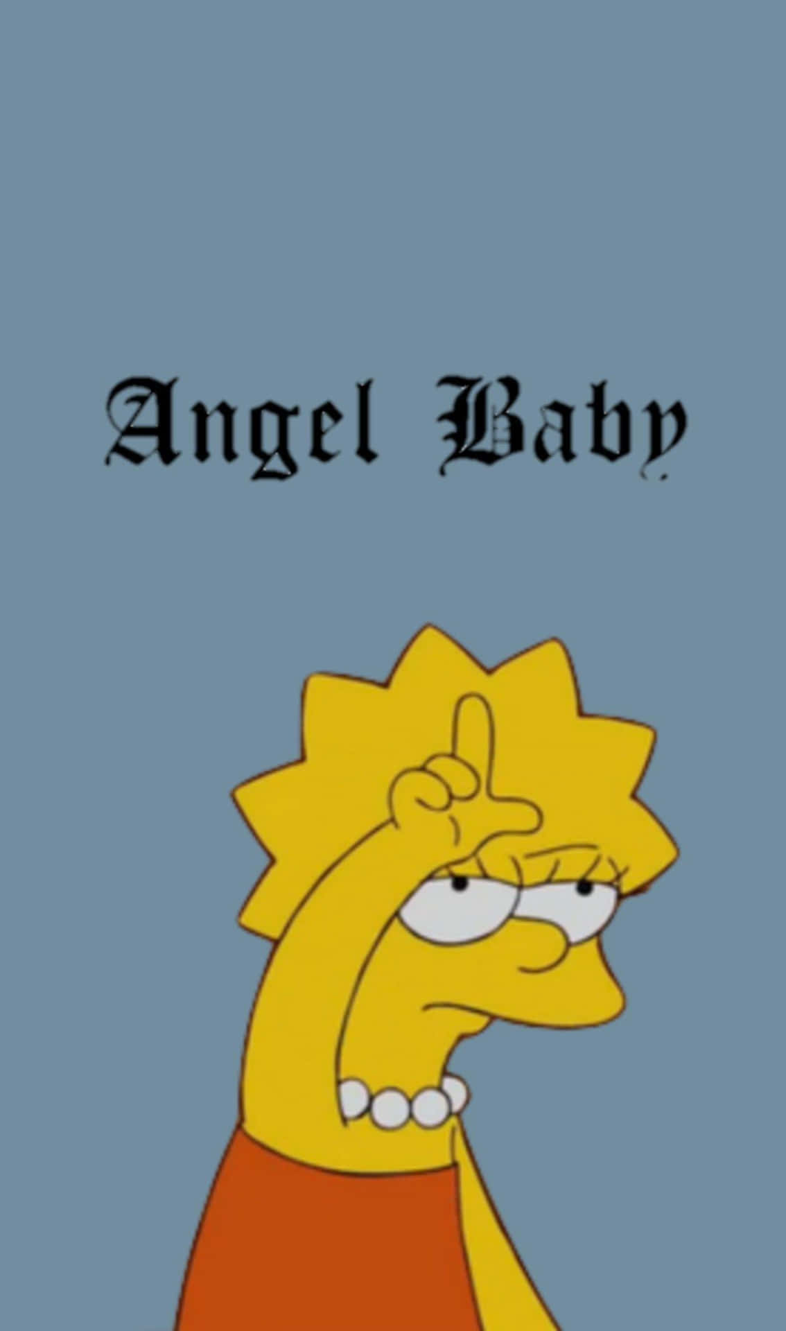 Lisa Simpson Angel Baby Æstetisk Wallpaper