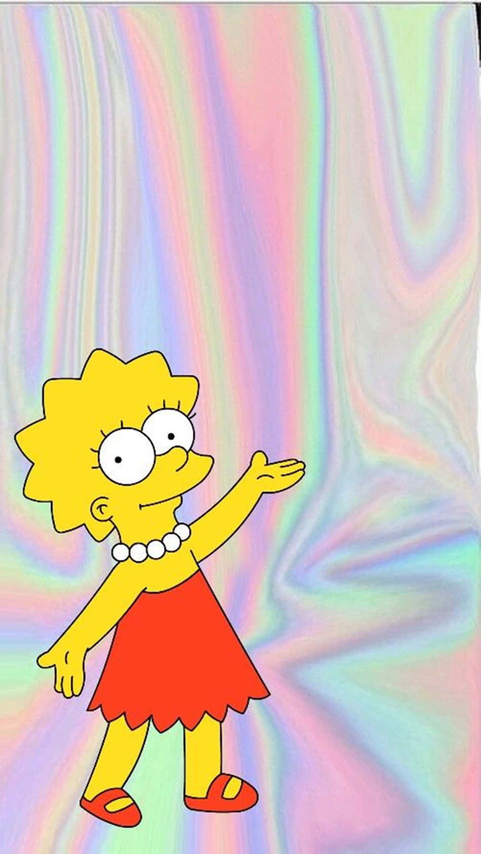Lisa Simpson Hugs Her Brain Wallpaper