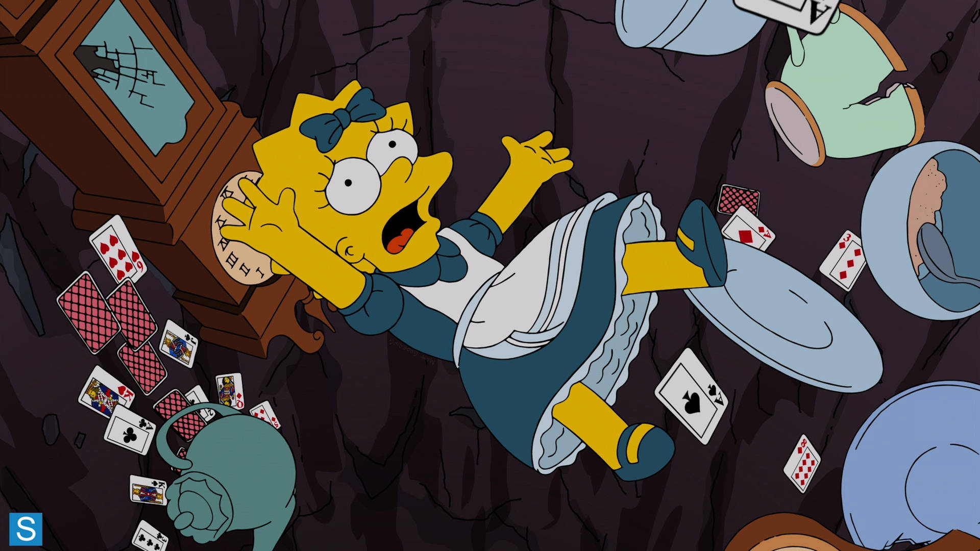 Lisa Simpson As Alice In Wonderland Background