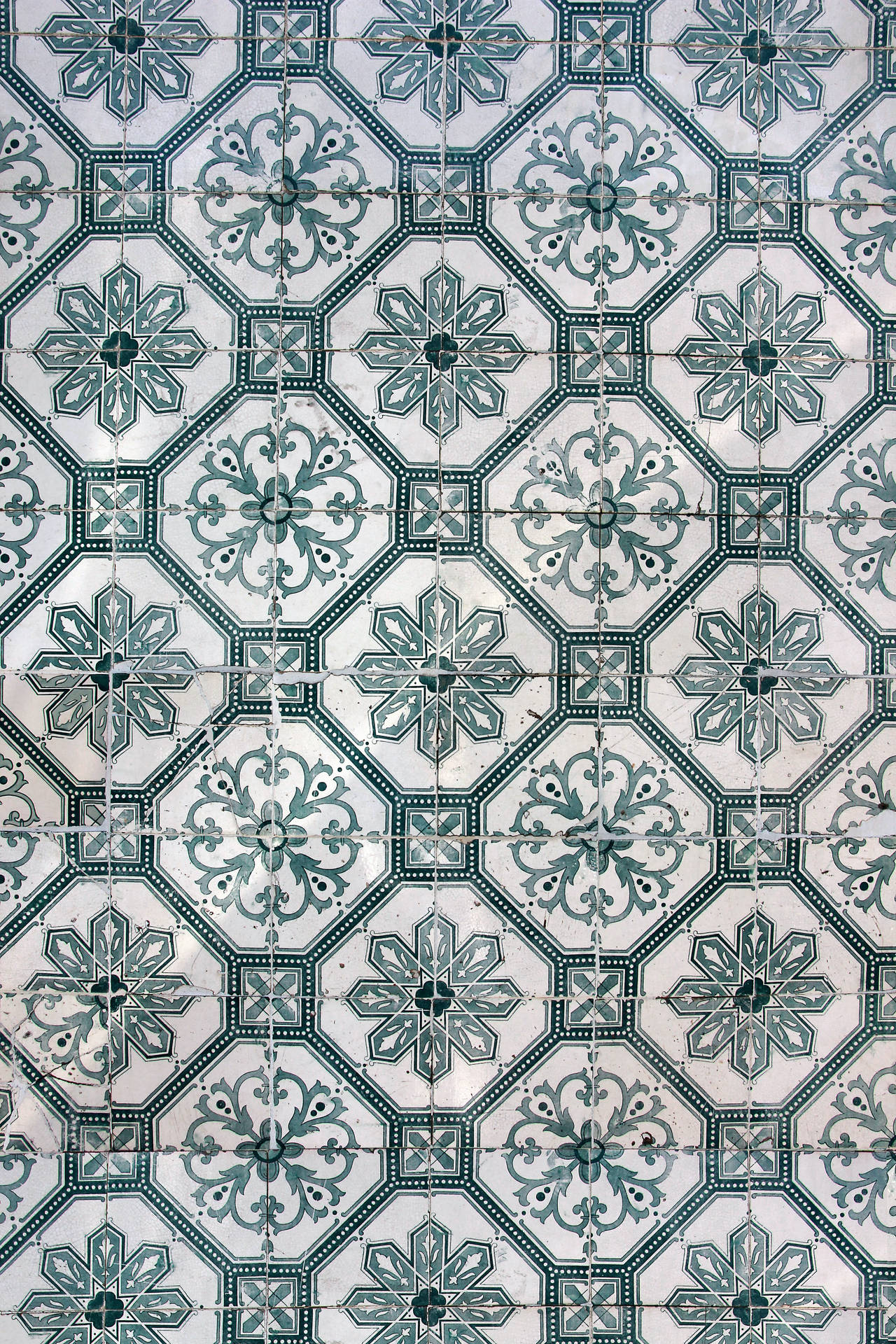 Patrónde Azulejos De Lisboa - Cool Fondo de pantalla
