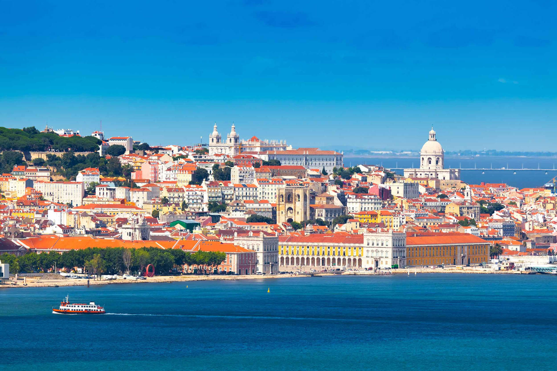 Lisbon Vibrant Coast Wallpaper