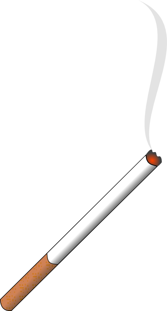 Lit Cigarette Smoke Curling Upward.png PNG