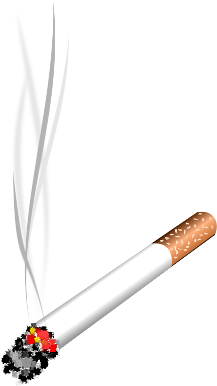 Lit Cigarette Smoke Illustration PNG