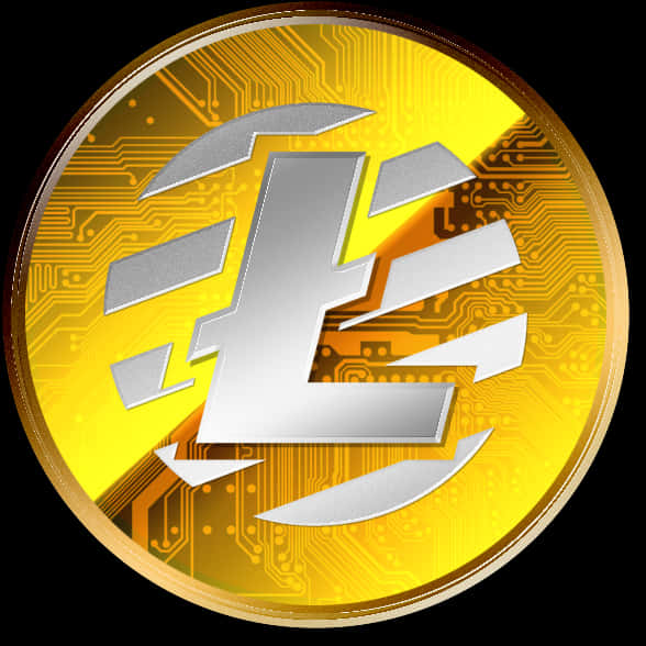 Litecoin Cryptocurrency Token PNG