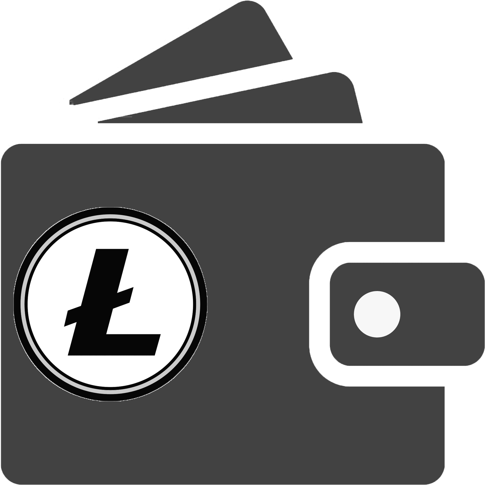 Litecoin Digital Wallet Icon PNG