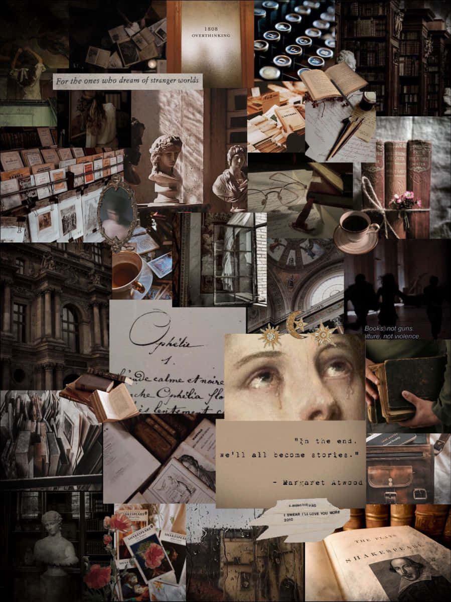Literary Dreamscape Collage.jpg Wallpaper