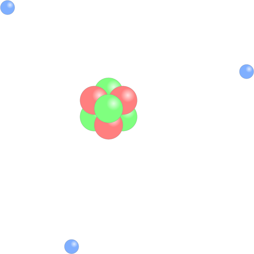 Lithium Atom Model3 D PNG