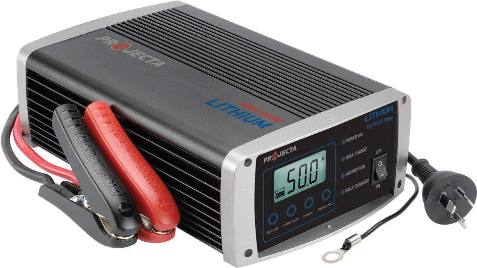 Lithium Battery Charger Device PNG