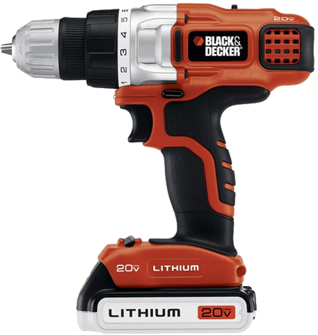 Lithium Battery Cordless Drill PNG