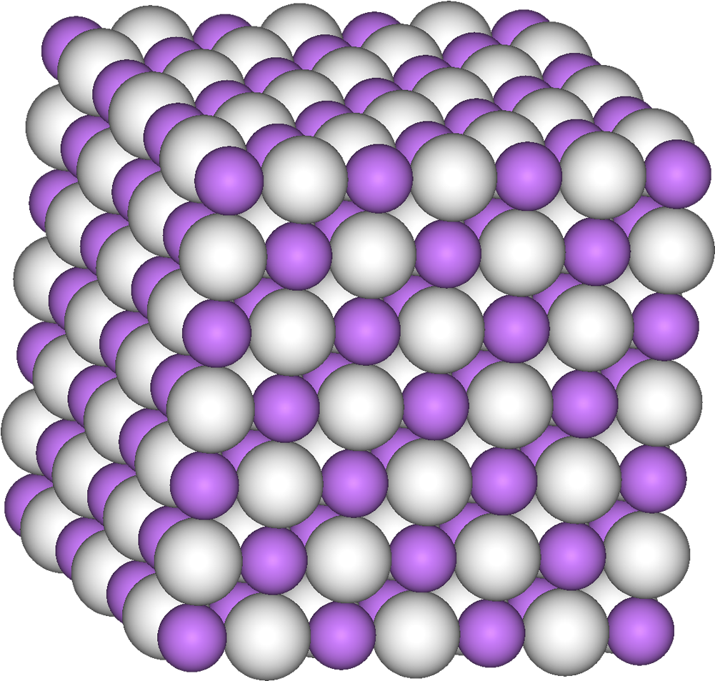 Lithium Crystal Structure3 D Model PNG