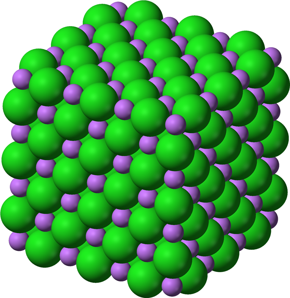 Lithium Crystal Structure3 D Model PNG