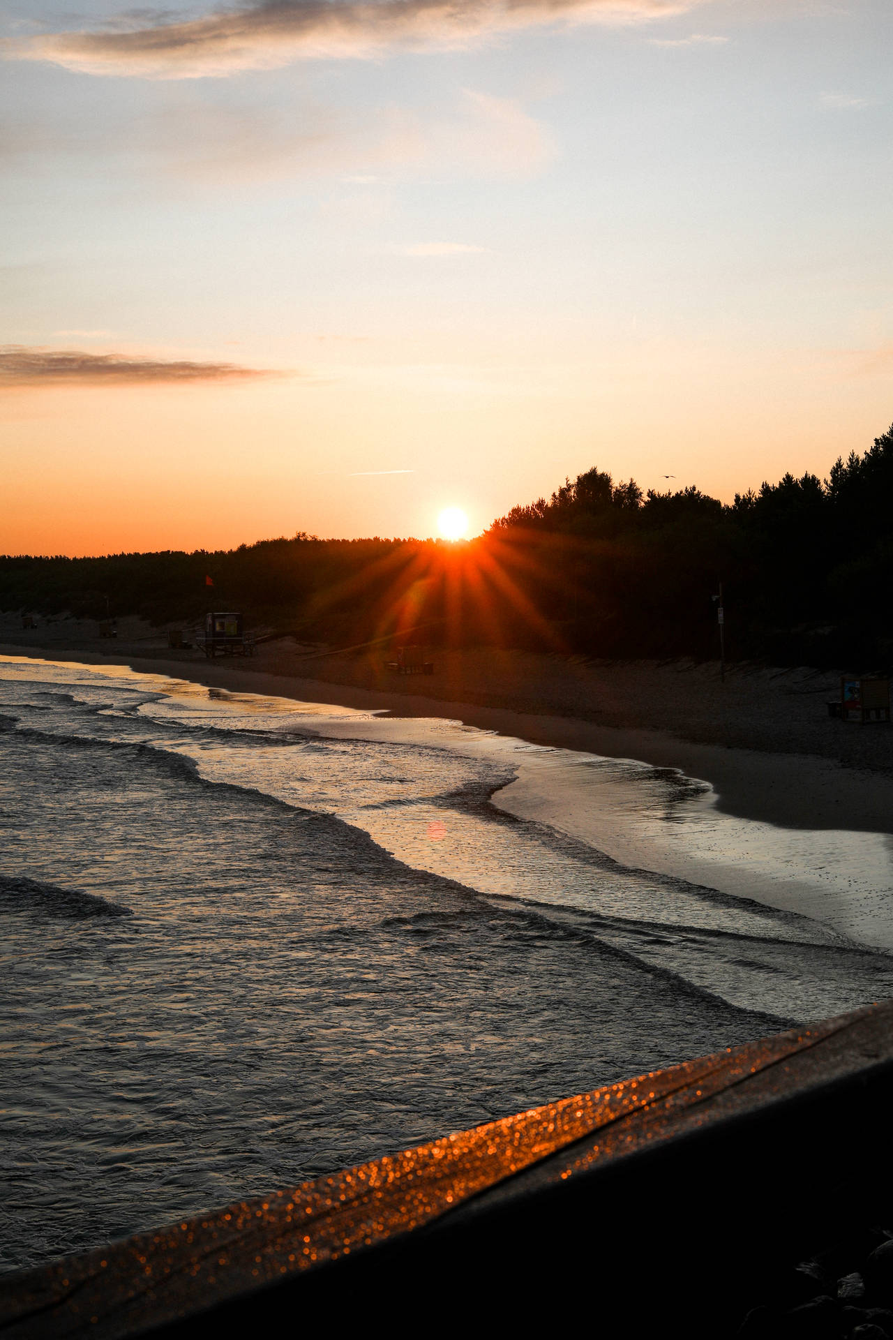 Lithuania Beach During Sunset