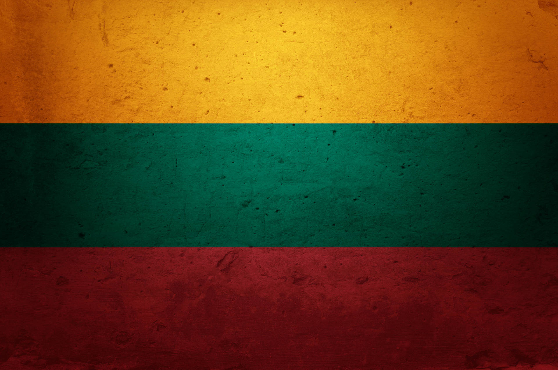Lithuania Flag On Wall