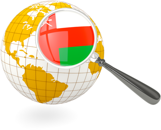 Lithuania Focused Globewith Magnifying Glass PNG
