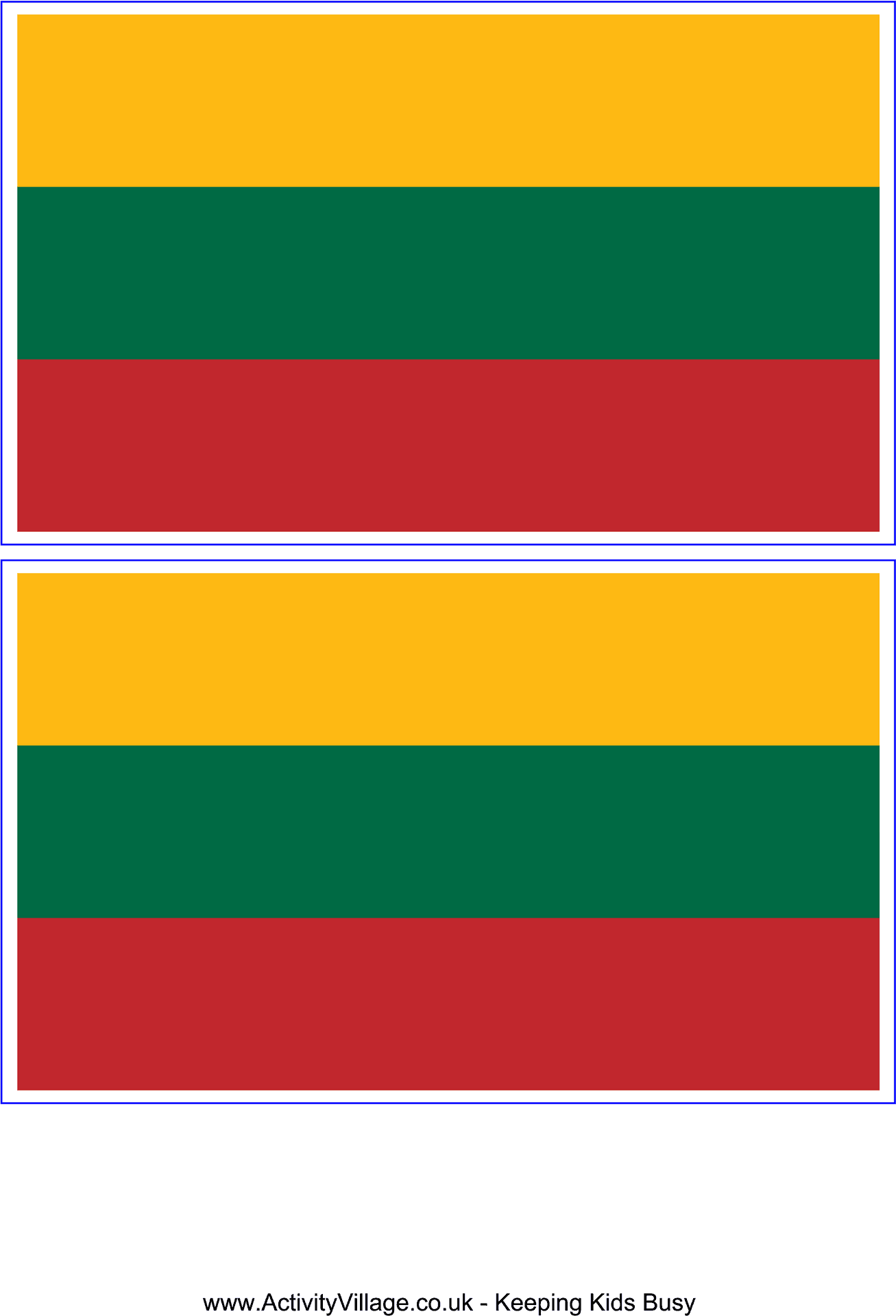 Lithuanian Flag Comparison PNG