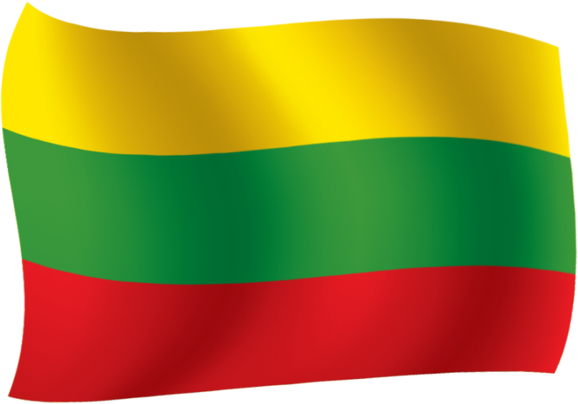 Lithuanian Flag Waving PNG